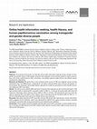 Research paper thumbnail of Online health information seeking, health literacy, and human papillomavirus vaccination among transgender and gender-diverse people