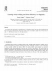 Research paper thumbnail of Leasing versus selling and firm efficiency in oligopoly