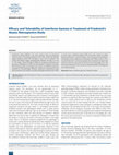 Research paper thumbnail of Efficacy and Tolerability of Interferon Gamma in Treatment of Friedreich's Ataxia: Retrospective Study