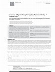 Research paper thumbnail of Awareness of Migraine Among Primary Care Physicians in Turkey: ARegional Study (Turkiye’de Birinci Basamak Aile Hekimleri Arasında Migren Farkındalığı: Bolgesel Bir Calışma