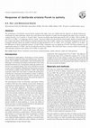 Research paper thumbnail of Response of Gaillardia aristata Pursh to salinity