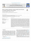 Research paper thumbnail of Effects of ambient temperature, relative humidity and wind speed on interlayer properties of dam concrete