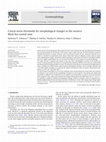 Research paper thumbnail of Critical storm thresholds for morphological changes in the western Black Sea coastal zone