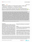 Research paper thumbnail of Non-motor predictors of 36-month quality of life after subthalamic stimulation in Parkinson disease