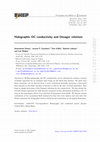 Research paper thumbnail of Holographic DC conductivity and Onsager relations