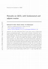 Research paper thumbnail of Remarks on QCD$_4$ with fundamental and adjoint matter