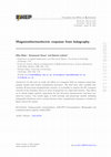 Research paper thumbnail of Magnetothermoelectric response from holography