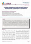 Research paper thumbnail of Prevalence of Staphylococcus Aureus among Children Diagonosed with Acute Diarrhea in Kano, Nigeria