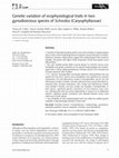 Research paper thumbnail of Genetic variation of ecophysiological traits in two gynodioecious species of <i>Schiedea</i> (Caryophyllaceae)