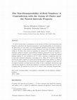 Research paper thumbnail of The Non-Denumerability of Real Numbers: A Contradiction with the Axiom of Choice and the Nested Intervals Property