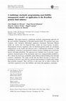 Research paper thumbnail of A multistage stochastic programming asset-liability management model: an application to the Brazilian pension fund industry