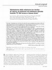 Research paper thumbnail of Valutazionedellarelazionetrarischio� dicancroalpolmoneedenfisemarilevata� tramiteTCdeltoraceabassadose