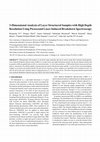 Research paper thumbnail of 3-Dimensional analysis of layer structured samples with high depth resolution using picosecond laser-induced breakdown spectroscopy