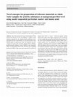 Research paper thumbnail of Novel concepts for preparation of reference materials as whole water samples for priority substances at nanogram-per-liter level using model suspended particulate matter and humic acids