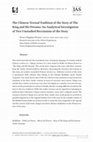 Research paper thumbnail of Dehghani Farsani, Yoones. The Chinese Textual Tradition of the Story of The King and His Dreams: An Analytical Investigation of Two Unstudied Recensions of the Story, Journal of Abbasid Studies, 2022, 9(1-2), 40-71. DOI: https://doi.org/10.1163/22142371-00802008