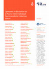 Research paper thumbnail of Openness in Education as a Praxis: From Individual Testimonials to Collective Voices