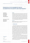 Research paper thumbnail of Preparation of Photogrammetric Archive Documentation for Scientific and Other Research