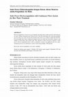 Research paper thumbnail of Solar Power Elektrokoagulasi dengan Sistem Aliran Menerus untuk Pengolahan Air Baku