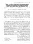 Research paper thumbnail of The mc2-CMX vaccine induces an enhanced immune response against Mycobacterium tuberculosis compared to Bacillus Calmette-Guérin but with similar lung inflammatory effects