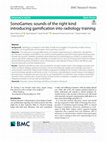 Research paper thumbnail of Sonogames: Sounds of the Right Kind; Introducing Gamification Into Radiology Training