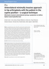 Research paper thumbnail of Anterolateral minimally invasive approach in hip arthroplasty with the patient in the supine position – a surgical technique