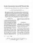 Research paper thumbnail of Porosity Characterization of porous SiLK™ Dielectric Films