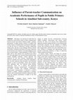 Research paper thumbnail of Influence of Parent-teacher Communication on Academic Performance of Pupils in Public Primary Schools in Ainabkoi Sub-county, Kenya