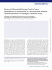 Research paper thumbnail of Presence of Myocardial Damage Predicts Future Development of Hypertension in a Normotensive Japanese General Population: The Yamagata (Takahata) Study