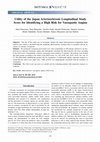 Research paper thumbnail of Utility of the Japan arteriosclerosis longitudinal study score for identifying a high risk for vasospastic angina