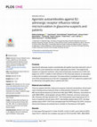 Research paper thumbnail of Agonistic autoantibodies against ß2-adrenergic receptor influence retinal microcirculation in glaucoma suspects and patients