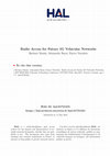 Research paper thumbnail of Radio Access for Future 5G Vehicular Networks