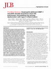 Research paper thumbnail of Frontline Science: Eosinophil-deficient MBP-1 and EPX double-knockout mice link pulmonary remodeling and airway dysfunction with type 2 inflammation