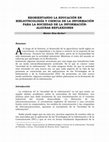 Research paper thumbnail of Reorientando La Educación en Bibliotecología y Ciencia De La Información Para La Sociedad De La Información: Algunas Reflexiones