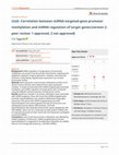 Research paper thumbnail of Correlation between miRNA-targeting-specific promotermethylation and miRNA regulation of target genes