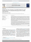 Research paper thumbnail of Drinking water with consumption of a jelly filled doughnut has a time dependent effect on the postprandial blood glucose level in healthy young individuals