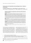 Research paper thumbnail of Psychosocial work characteristics and psychological strain in relation to low-back pain