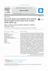 Research paper thumbnail of Data on the uptake and metabolism of the vertebrate steroid estradiol-17β from water by the common mussel, Mytilus spp