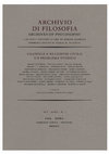 Research paper thumbnail of FILOSOFIA E RELIGIONE CIVILE: UN PROBLEMA STORICO (a cura di A. L. Schino e F. Verde) "Archivio di Filosofia" 91/1 (2023)