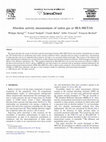 Research paper thumbnail of Absolute activity measurement of radon gas at IRA-METAS