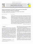 Research paper thumbnail of Activity measurements of 18F and 90Y with commercial radionuclide calibrators for nuclear medicine in Switzerland