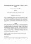 Research paper thumbnail of Theorising place and scale in the geography of religion for the 21st century: Reflections on a burgeoning field