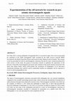 Research paper thumbnail of Experimentation of the rdf network for research on preseismic electromagnetic signals