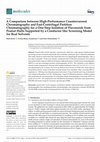 Research paper thumbnail of A Comparison between High-Performance Countercurrent Chromatography and Fast-Centrifugal Partition Chromatography for a One-Step Isolation of Flavonoids from Peanut Hulls Supported by a Conductor like Screening Model for Real Solvents