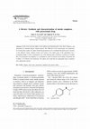 Research paper thumbnail of A Review: Synthesis and characterization of metals complexes with paracetamol drug