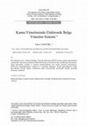 Research paper thumbnail of Kamu Yönetiminde Elektronik Belge Yönetim Sistemi