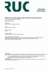 Research paper thumbnail of Welfare-to-work Policies Meeting Complex Realities of Unemployed Citizens: Examining Assumptions in Welfare