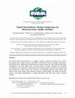 Research paper thumbnail of Market Intermediaries’ Ratings of Importance for Rosaceous Fruits’ Quality Attributes