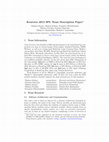 Research paper thumbnail of Kouretes 2013 SPL Team Description Paper⋆