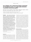 Research paper thumbnail of Use of Basilic vein in arteriovenous fistulas construction for hemodialysis access. Is it a good option alternative to prosthetic arteriovenous grafts?