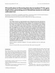 Research paper thumbnail of Diversification in flowering time due to tandemFT-likegene duplication, generating novel Mendelian factors in wild and cultivated rice